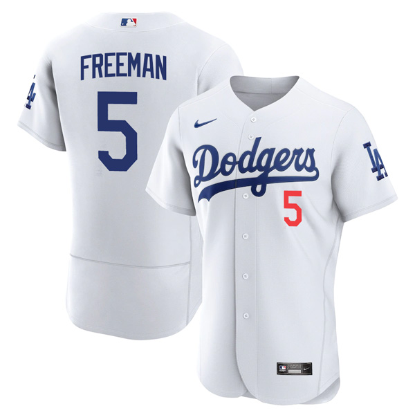 Personalized Men’s Freddie Freeman Los Angeles Dodgers White Stitched Jersey White