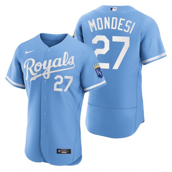Personalized Men’s Kansas City Royals Adalberto Mondesi Stitched Jersey 2022 Uniform – Powder Blue