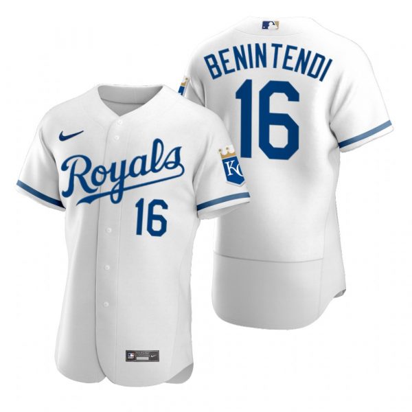 Personalized Men’s Kansas City Royals Andrew Benintendi Stitched Jersey 2022 Uniform – White