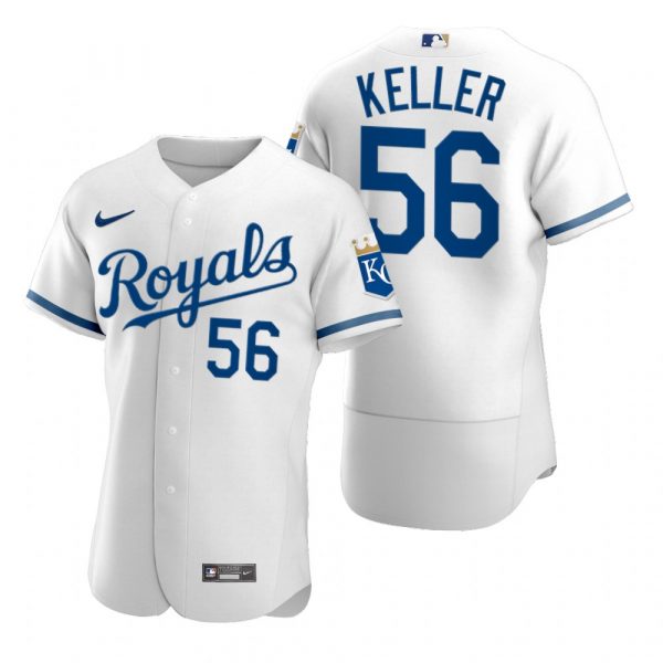 Personalized Men’s Kansas City Royals Brad Keller Stitched Jersey 2022 Uniform – White