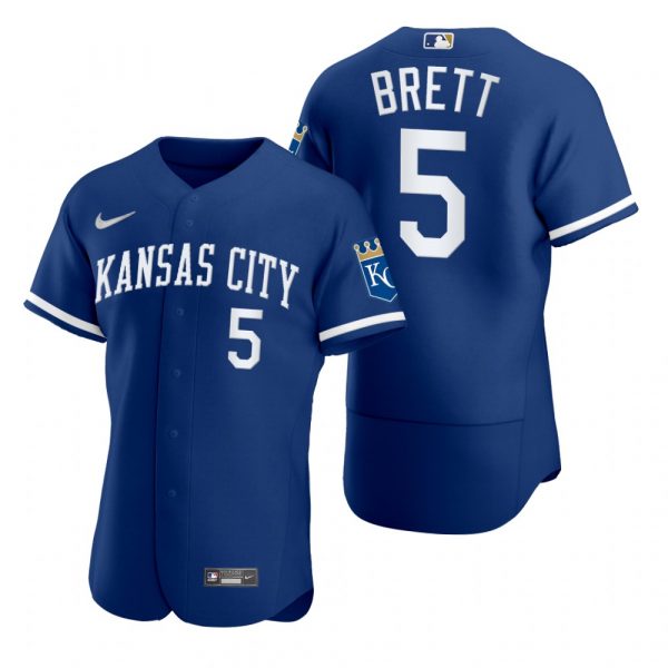 Personalized Men’s Kansas City Royals George Brett Stitched Jersey 2022 Uniform – Royal
