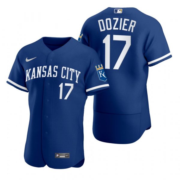Personalized Men’s Kansas City Royals Hunter Dozier Stitched Jersey 2022 Uniform – Royal