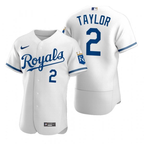 Personalized Men’s Kansas City Royals Michael A. Taylor Stitched Jersey 2022 Uniform – White