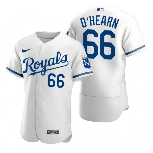 Personalized Men’s Kansas City Royals Ryan O’Hearn Stitched Jersey 2022 Uniform – White