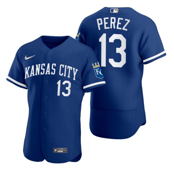 Personalized Men’s Kansas City Royals Salvador Perez Stitched Jersey 2022 Uniform – Royal