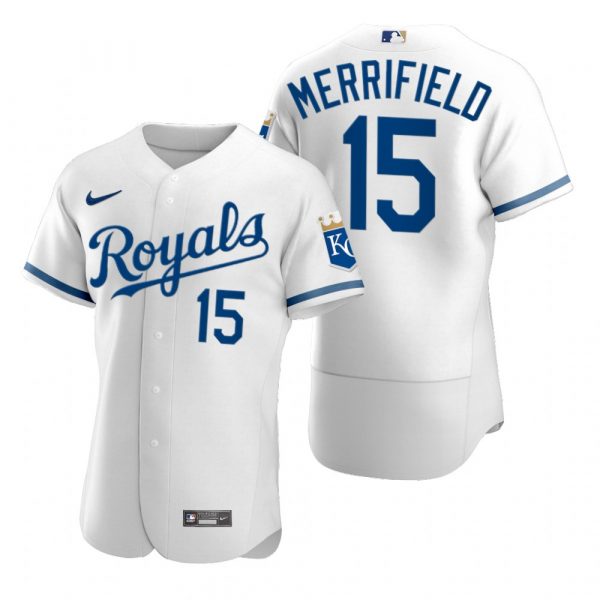 Personalized Men’s Kansas City Royals Whit Merrifield Stitched Jersey 2022 Uniform – White