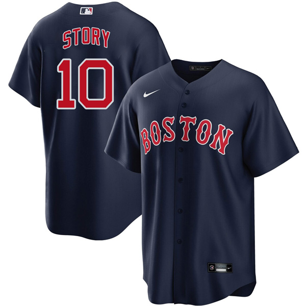 Personalized Men’s Boston Red Sox Trevor Story Stitched Jersey – Navy