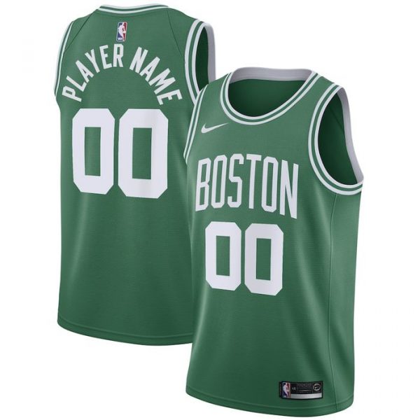Personalized Men’s Boston Celtics Basketball Jersey Green