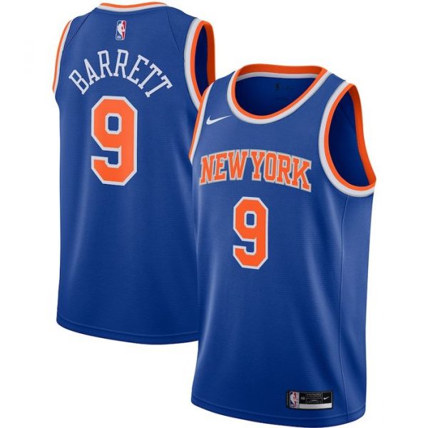 Personalized Men’s RJ Barrett New York Knicks Basketball Jersey Blue