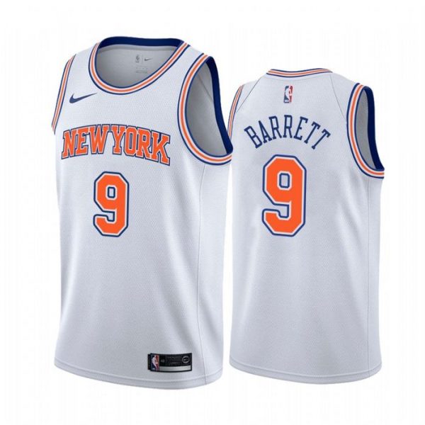Personalized Men’s RJ Barrett New York Knicks Basketball Jersey White