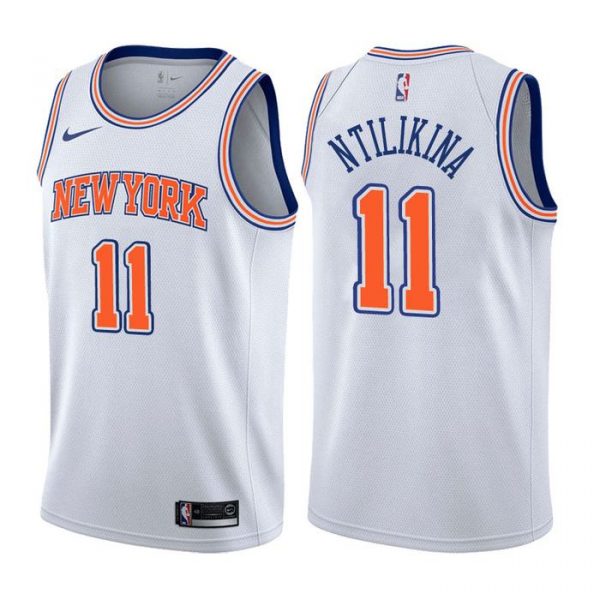 Personalized Men’s Frank Ntilikina New York Knicks Basketball Jersey White