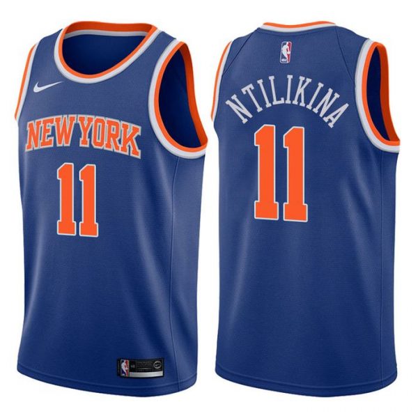 Personalized Men’s Frank Ntilikina New York Knicks Basketball Jersey Blue