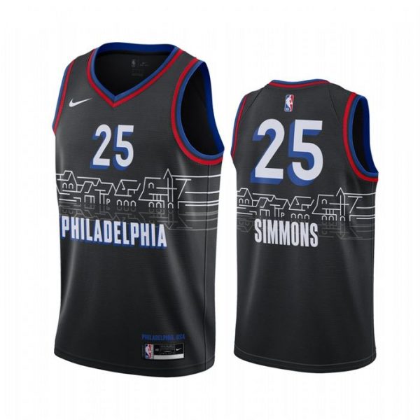 Personalized Men’s Ben Simmons Philadelphia 76ers Basketball Jersey Black