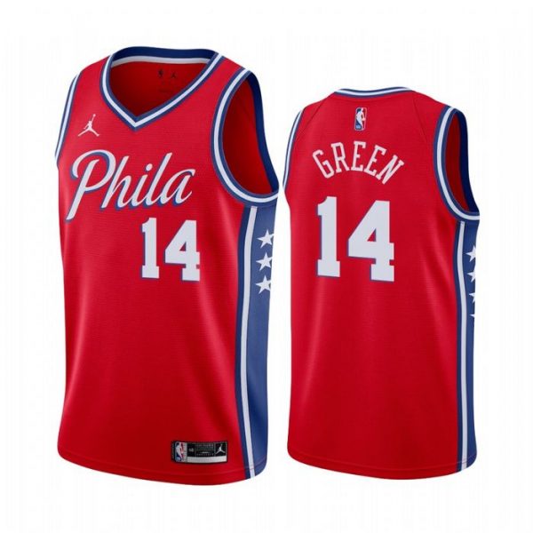 Personalized Men’s Danny Green Philadelphia 76ers Basketball Jersey Red
