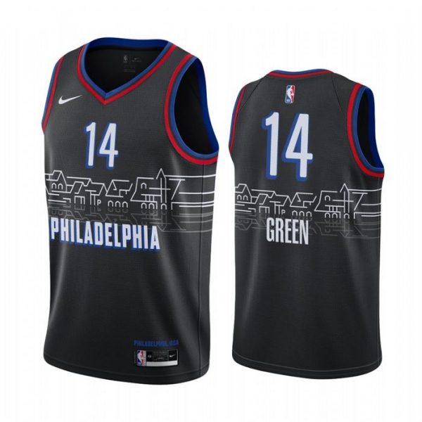 Personalized Men’s Danny Green Philadelphia 76ers Basketball Jersey Black