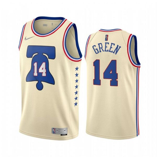 Personalized Men’s Danny Green Philadelphia 76ers Basketball Jersey Cream