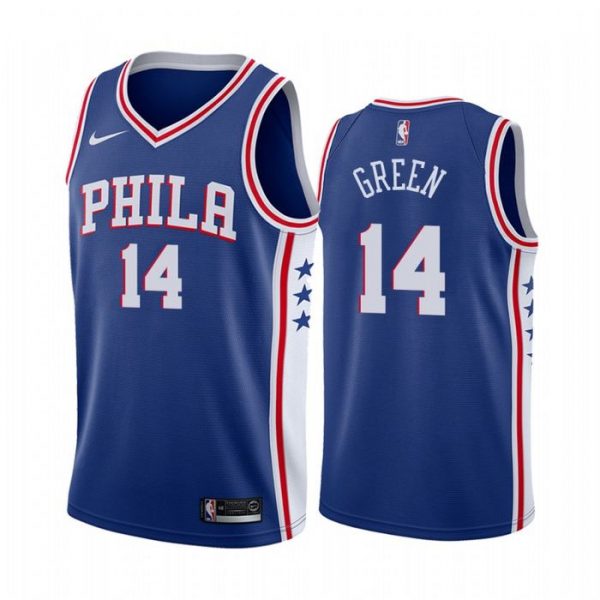 Personalized Men’s Danny Green Philadelphia 76ers Basketball Jersey Blue