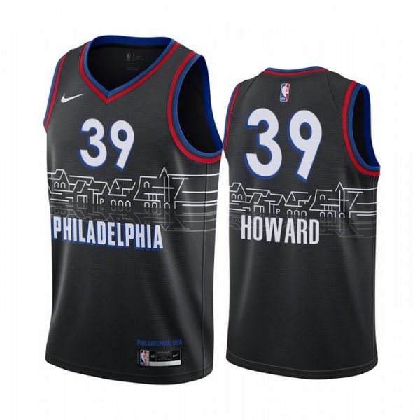 Personalized Men’s Dwight Howard Philadelphia 76ers Basketball Jersey Black