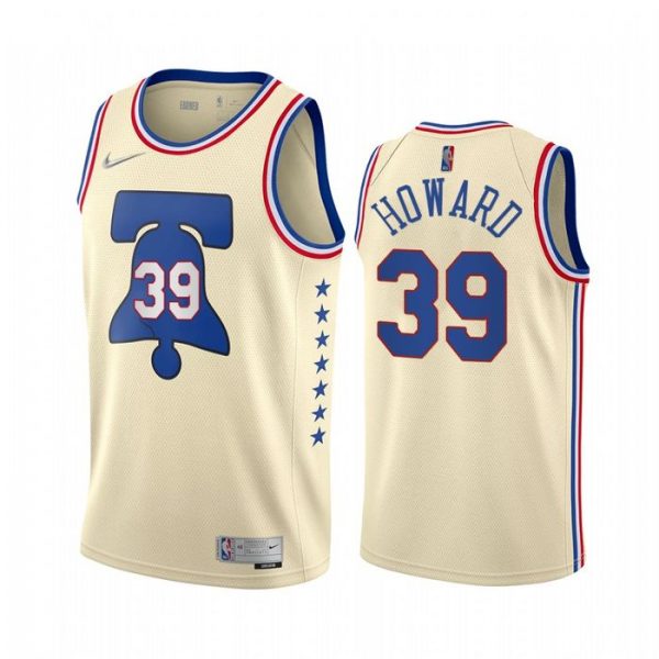 Personalized Men’s Dwight Howard Philadelphia 76ers Basketball Jersey Cream