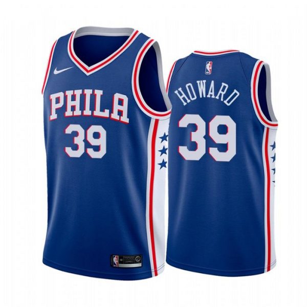 Personalized Men’s Dwight Howard Philadelphia 76ers Basketball Jersey Blue