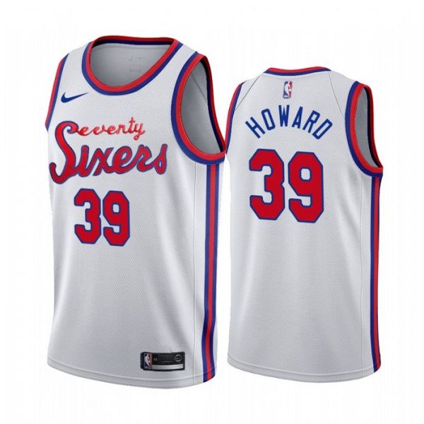 Personalized Men’s Dwight Howard Philadelphia 76ers Basketball Jersey White Classic