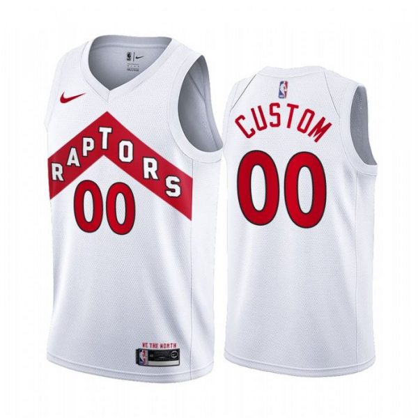 Personalized Men’s Toronto Raptors Basketball Jersey White