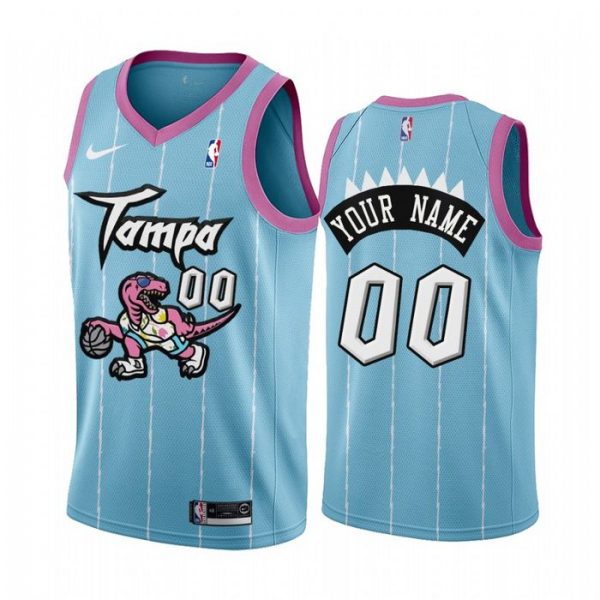 Personalized Men’s Toronto Raptors Basketball Jersey Blue