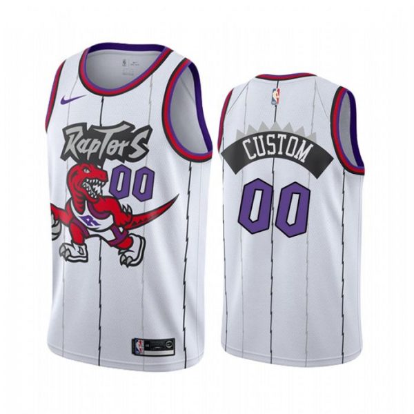 Personalized Men’s Toronto Raptors Basketball Jersey White Classic