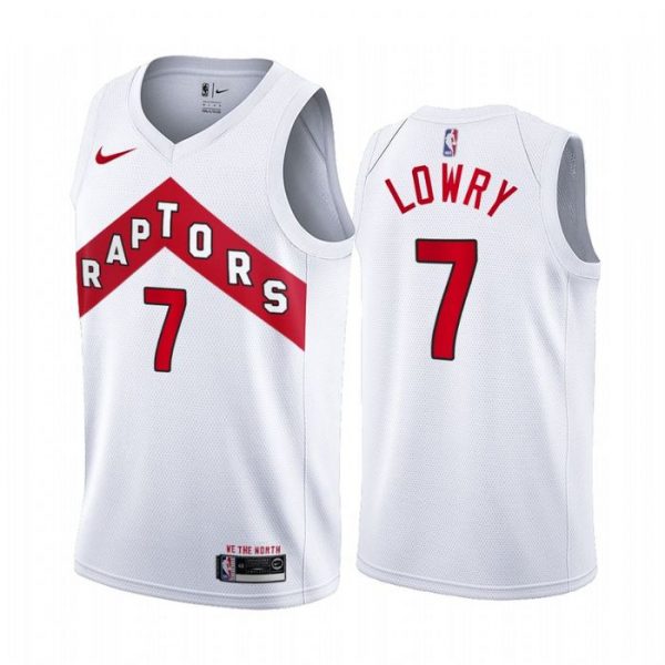 Personalized Men’s Kyle Lowry Toronto Raptors Basketball Jersey White
