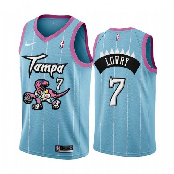 Personalized Men’s Kyle Lowry Toronto Raptors Basketball Jersey Blue