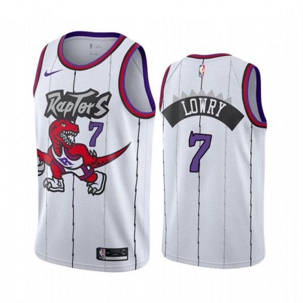 Personalized Men’s Kyle Lowry Toronto Raptors Basketball Jersey White Classic