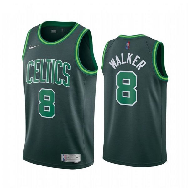 Personalized Men’s Kemba Walker Boston Celtics Basketball Jersey Green Earned