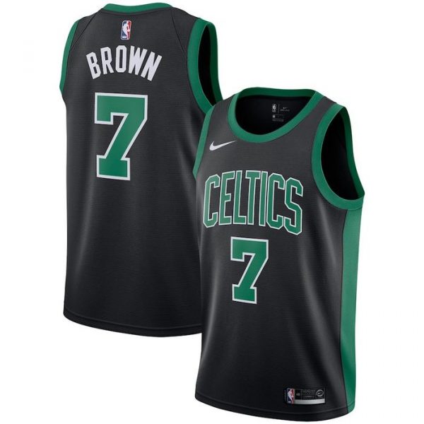 Personalized Men’s Jaylen Brown Boston Celtics Basketball Jersey Black