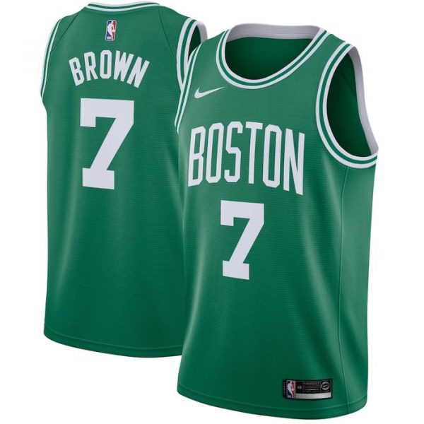 Personalized Men’s Jaylen Brown Boston Celtics Basketball Jersey Green
