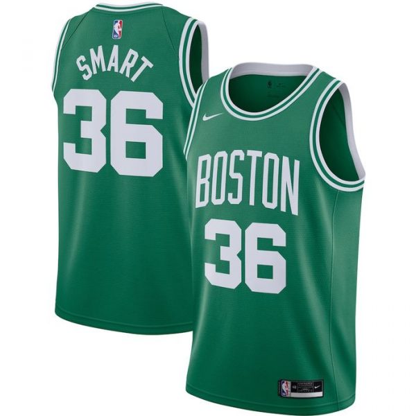 Personalized Men’s Marcus Smart Boston Celtics Basketball Jersey Green