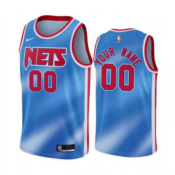 Personalized Men’s Brooklyn Nets Basketball Jersey Blue