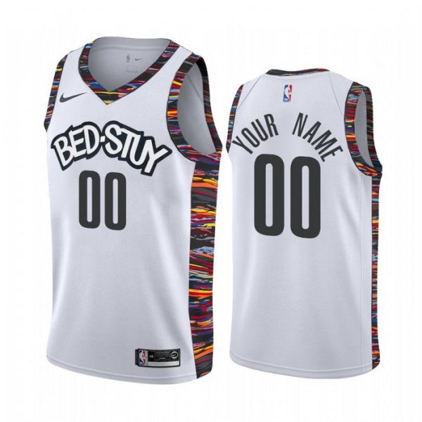 Personalized Men’s Brooklyn Nets Basketball Jersey White
