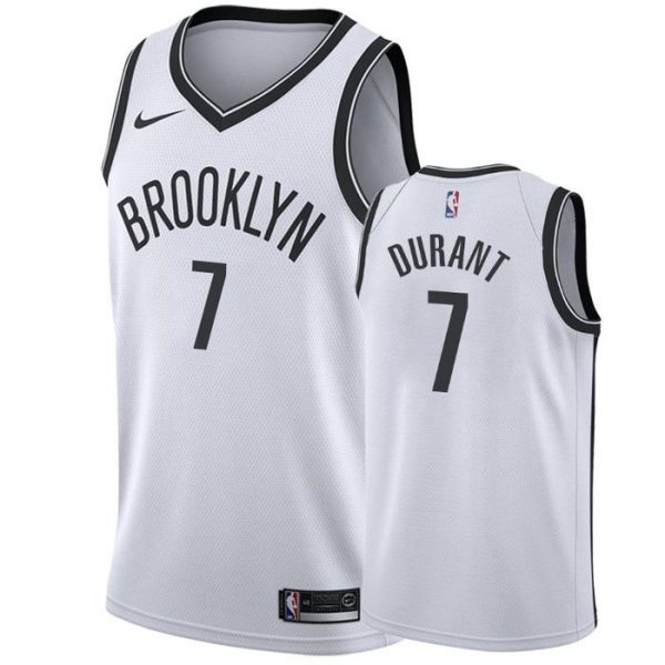 Personalized Men’s Kevin Durant Brooklyn Nets Basketball Jersey White