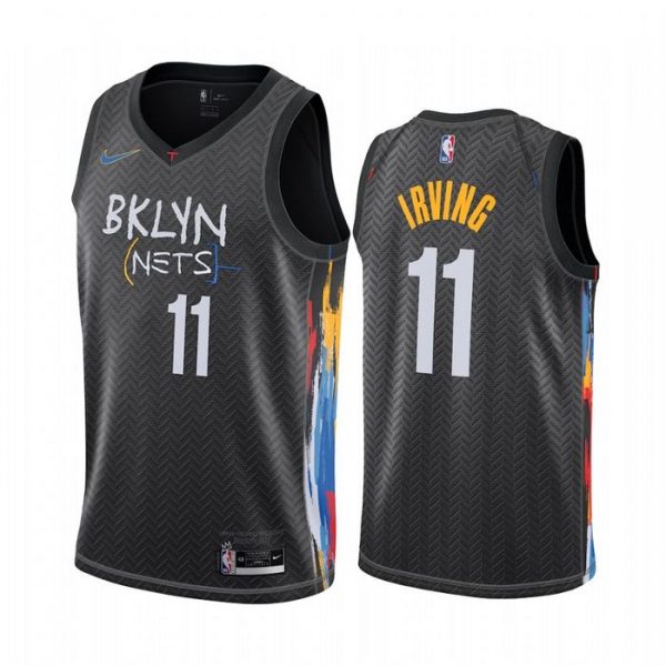 Personalized Men’s Kyrie Irving Brooklyn Nets Basketball Jersey Black
