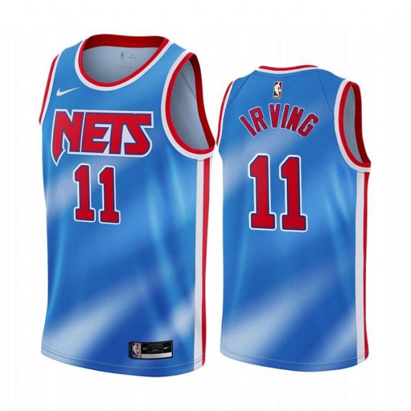 Personalized Men’s Kyrie Irving Brooklyn Nets Basketball Jersey Blue