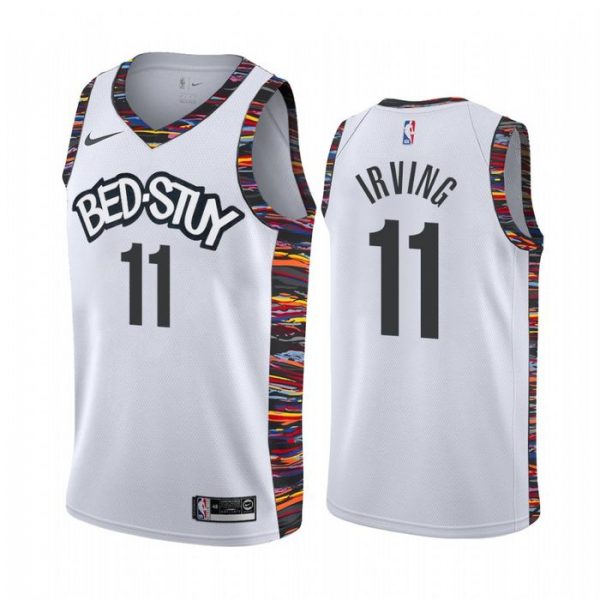 Personalized Men’s Kyrie Irving Brooklyn Nets Basketball Jersey White