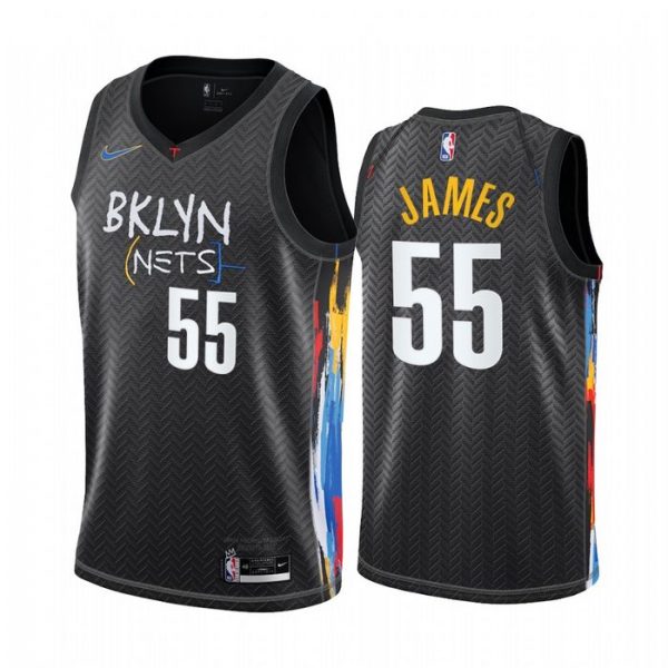 Personalized Men’s Mike James Brooklyn Nets Basketball Jersey Black