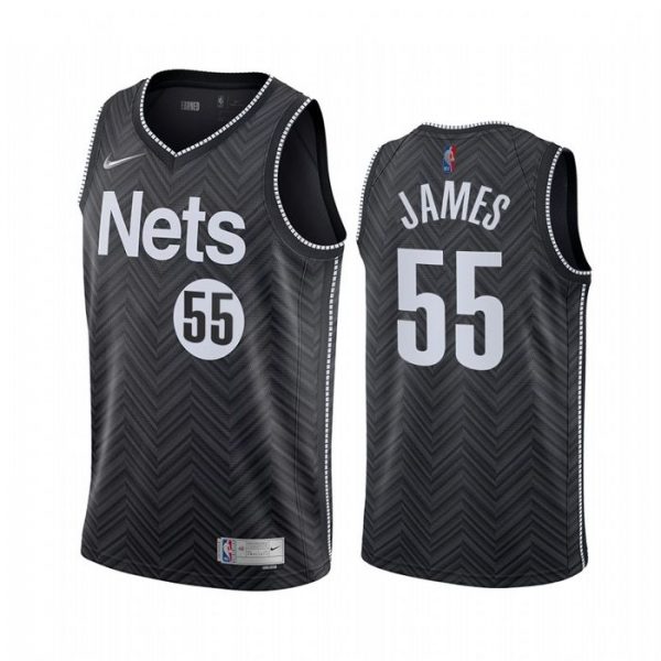Personalized Men’s Mike James Brooklyn Nets Basketball Jersey Black