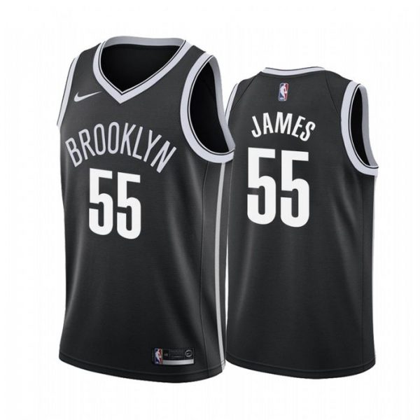 Personalized Men’s Mike James Brooklyn Nets Basketball Jersey Black