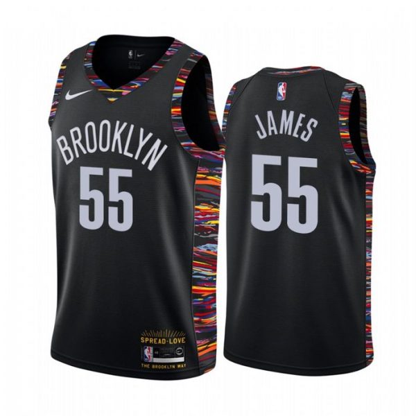 Personalized Men’s Mike James Brooklyn Nets Basketball Jersey Black