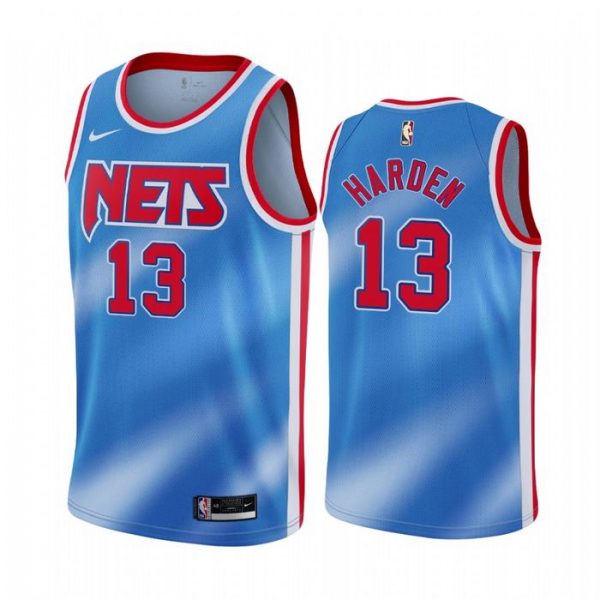 Personalized Men’s James Harden Brooklyn Nets Basketball Jersey Blue