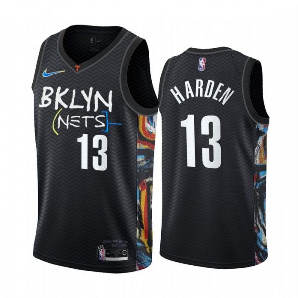 Personalized Men’s James Harden Brooklyn Nets Basketball Jersey Black