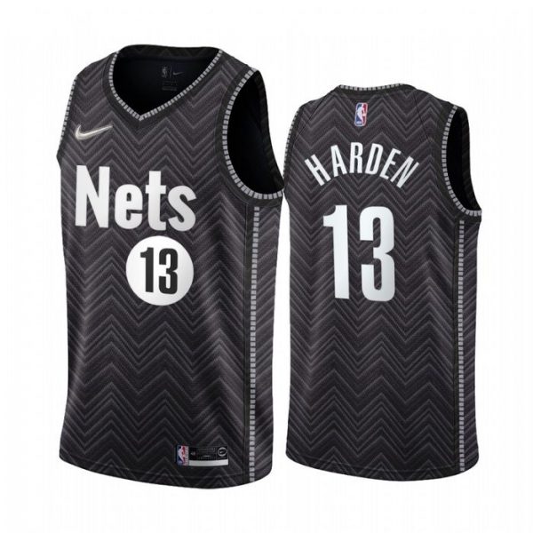 Personalized Men’s James Harden Brooklyn Nets Basketball Jersey Black