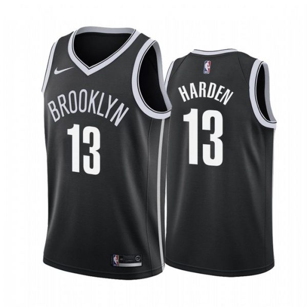 Personalized Men’s James Harden Brooklyn Nets Basketball Jersey Black