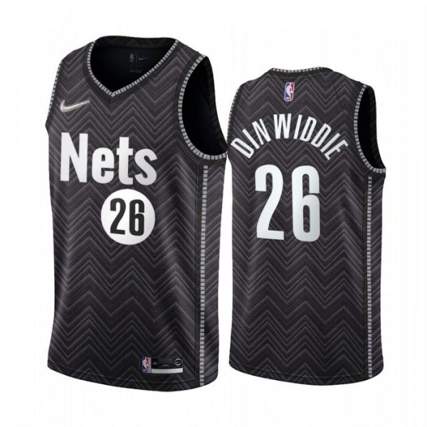 Personalized Men’s Spencer Dinwiddie Brooklyn Nets Basketball Jersey Black